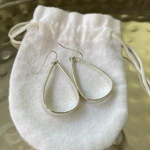 Sterling Silver Teardrop Dangle Earrings